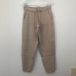 Banana Republic Sweater Jogger Knit Lounge Pant Women's Size Small Color Oatmeal